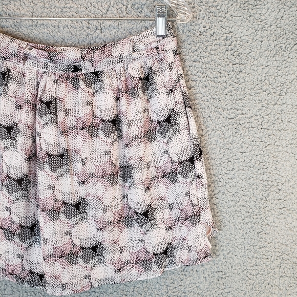 Reiss Jonah Pink Circle Abstract light Breathable Casual Comfort Mini Skirt sz 4 - Picture 10 of 14